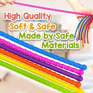 Adult Sensory Motor Aid, Textured Elastic Pull Rope, Relieves Stress & Anxiety, Flexible Durable, Office Quiet Stress Relief Accessory