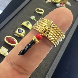 14K Gold Filled Semanario Ring for Womens - Girls Weekly Ring