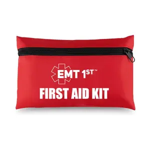 EMT 1st 73 Pcs Emergency Responder Mini First Aid Kit Pouch with 23 Unique Items & Emergency Blanket,First Aid Kit for car, Travel & Home - Emergency Bag for Hiking, Camping, Backpacking and Outdoor