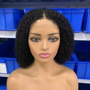 Wigs kinky curly 14 inch 4x4 300 density