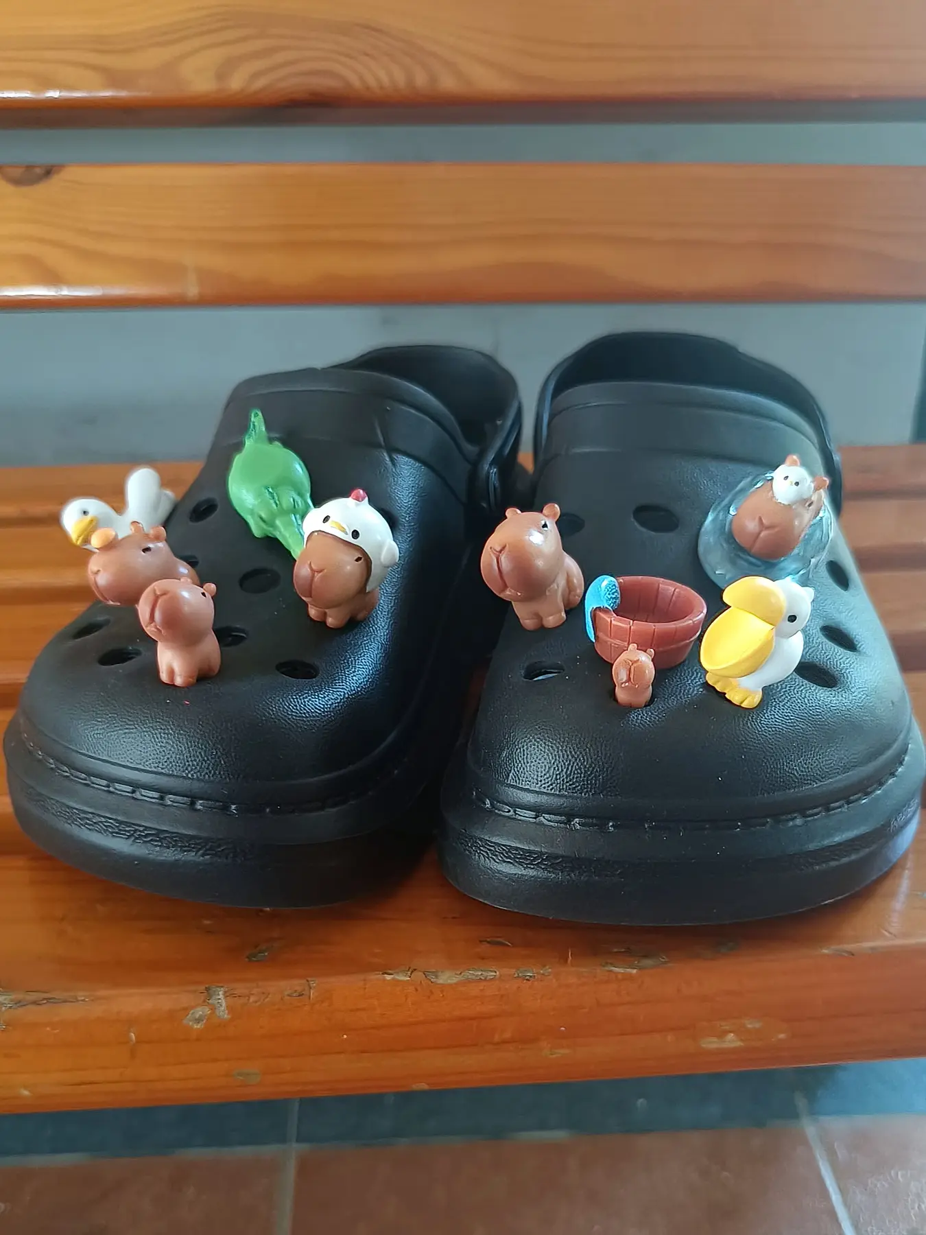 10-Pack Cute Waterhog Shoe Charms, DIY Animal Shoe Decorations, 3D Waterhog Shoe Flowers, Unisex Birthday Party Gifts