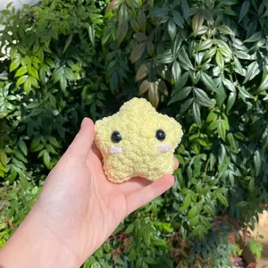 Hand crocheted mini star plushie