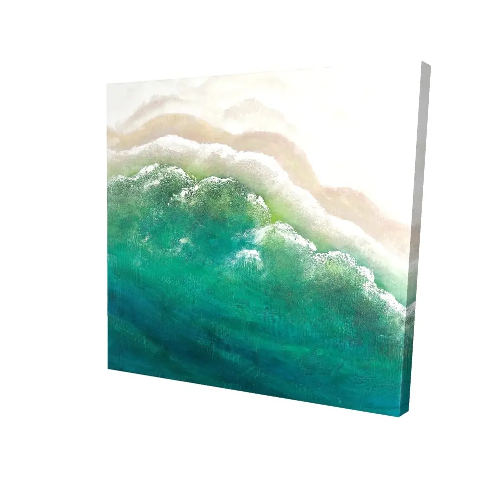 Begin Home Decor 2080-2424-CO60 24 x 24 in. Turquoise Sea Canvas - Coastal Bedroom Wall Art Decor