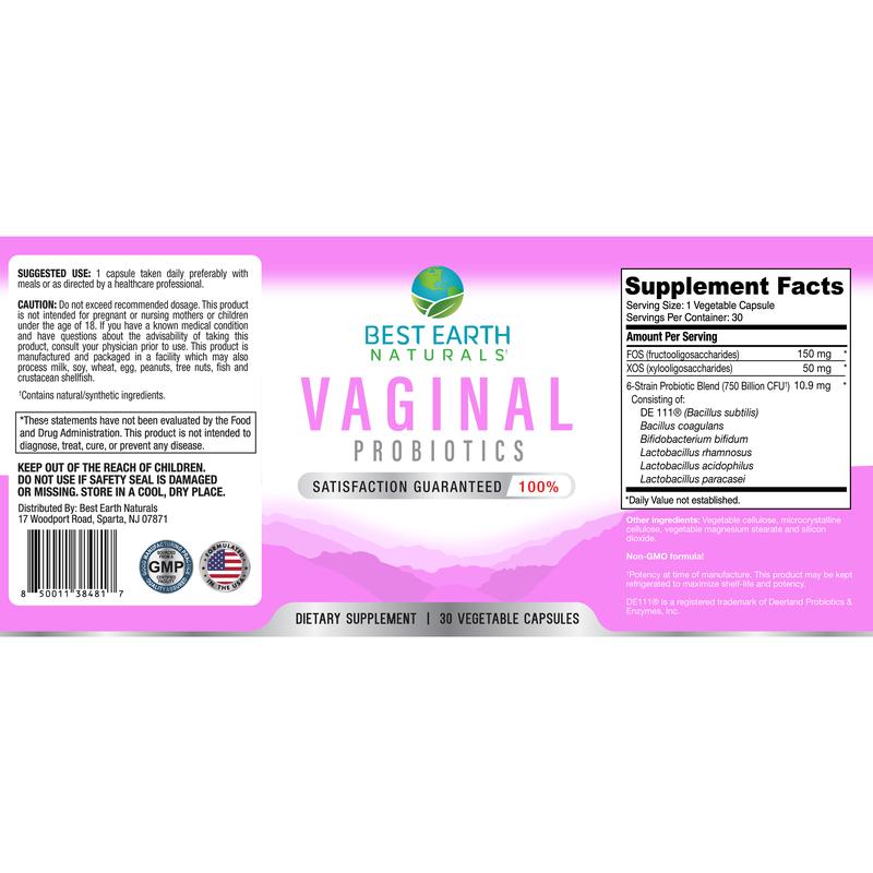 Vaginal Probiotics for Women – Advanced Feminine Care for pH Balance, Odor & Gut Health – Probiotic & Prebiotic Blend with DE111, Bacillus Coagulans & Lactobacillus – 30 Capsules