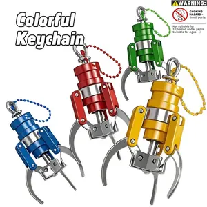 DIY Keychain Claw Machine Pendant, Creative Mini Handle Stress Relief Tool, Fun Toy Gift for Fingers, Unique Design, Perfect for Kids & Adults