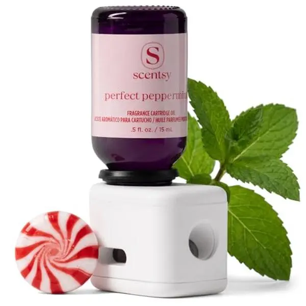 Scentsy Perfect Peppermint Cartridge Fragrance Diffuser Refill, 15 mL