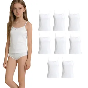Versatile 8-Pack Set：Includes 8 camisoles; ideal for daily rotation, school, sleepwear, or outdoor activities; easy to match with dresses, uniforms, and casual outfits,girlset,cute clothes,kids stuff