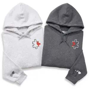 Embroidered Heart Puzzle for Boyfriends and Girlsfriends – Custom Gift for Couple Birthday Valentine's Day