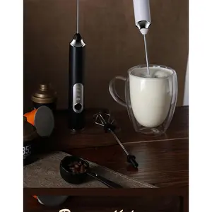 Electric Milk Frother Mixer Coffee Foaming Stick Automatic Milk Foamer Stirrer for Home Coffee Drinks