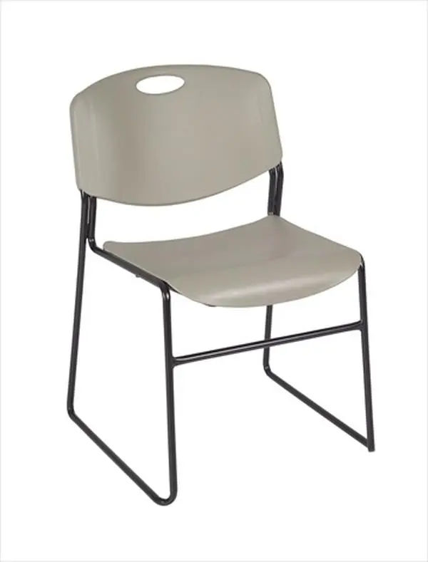 Zeng Polypropylene Stack Chair - Grey