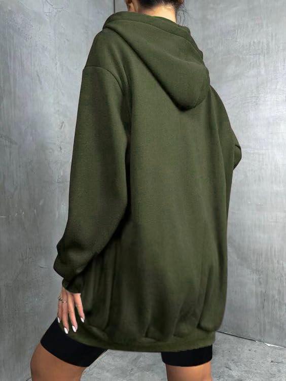 comfyclothing Womens Zip Up Hoodies Long Sleeve Fall Hooded Lightweight Tunic Sweatshirt Oversize Fleece Jacket With Pockets Womenswear Coat 2025  hoodie jumper zip sweatshirt