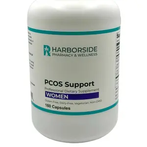 Harborside Pharmacy & Wellness PCOS Support for Women - 180 Capsules - Hormone Balance & Fertility Enhancer - US Brand - PCOS & Fertility Support Supplement