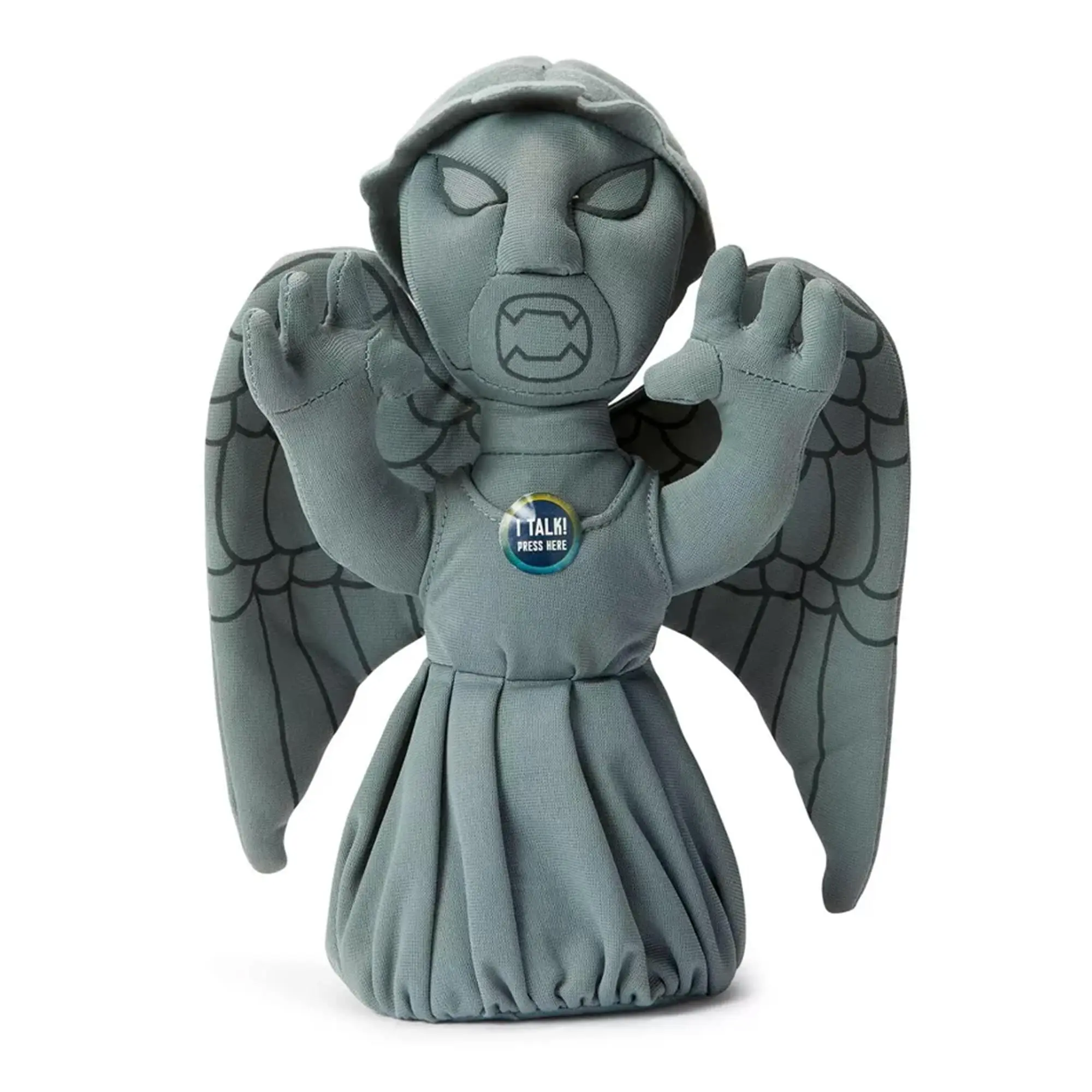 Doctor Who 9" Weeping Angel Collectible Character Shaped Stuffed Toy - Cuddly, Huggable, Talking Soft Plush Stuffed Animal with Sound, Soft Stuffed Animal