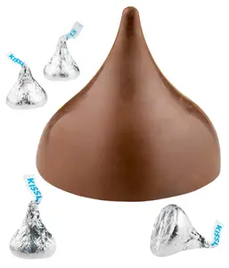 Giant Hershey’s Kiss - Nearly Half a Pound of Solid Milk Chocolate | Sweet Candy Dessert Choco Snack