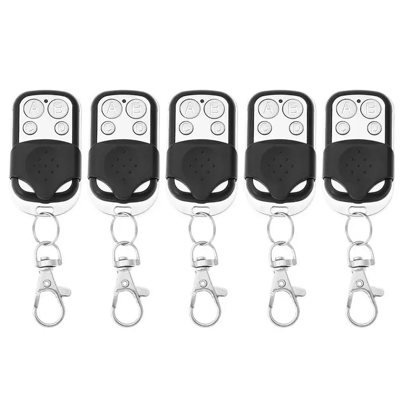 5pcs 4 Buttons 433MHz Smart Copy Duplicator Remote Control 4 Button Electric Garage Door Gate Remote Cloning Door Opener