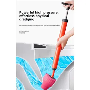 Powerful Air Blaster, the Ultimate Plunger Tool for Unclogging Toilets, High-Pressure Air Drain Cleaner for Sewer Pipes, Universal Specialized Tool for Toilet Blockages