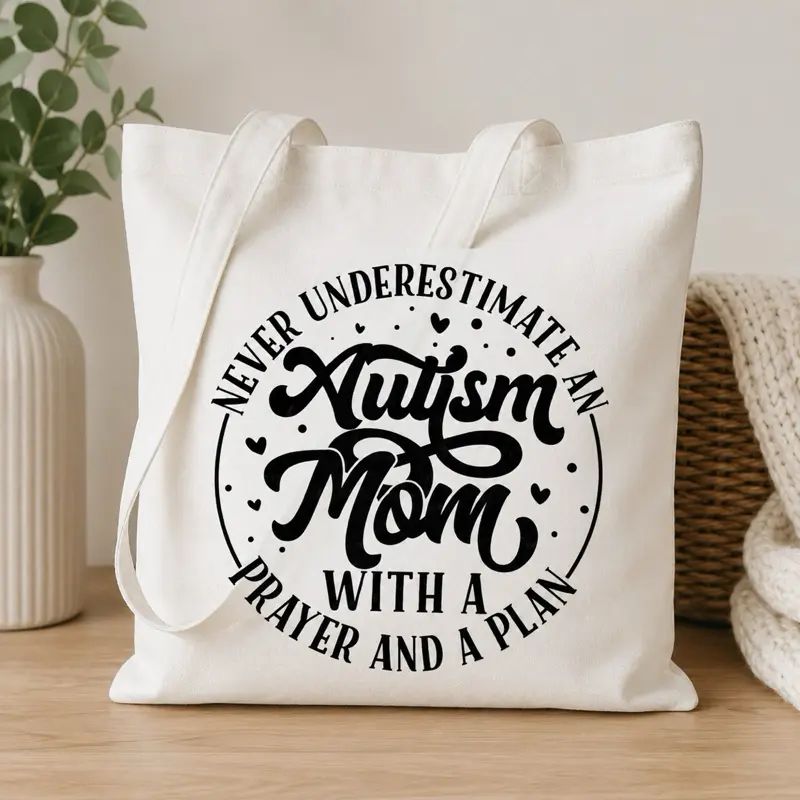 Autism mom tote bag