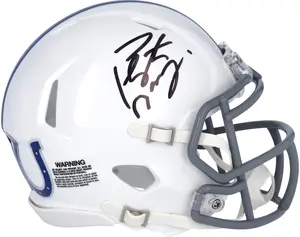 Peyton Manning Indianapolis Colts Autographed Riddell 2021 Season Throwback Logo Speed Mini Helmet - Fanatics Authentic Certified