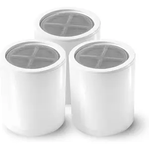 Replacement Filter Cartridge Compatible with Shower Head - for Hard Water, Chlorine Removal (3 Packs)