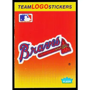 Atlanta Braves 1991 Fleer Team Logo Stickers #NNO Atlanta Braves