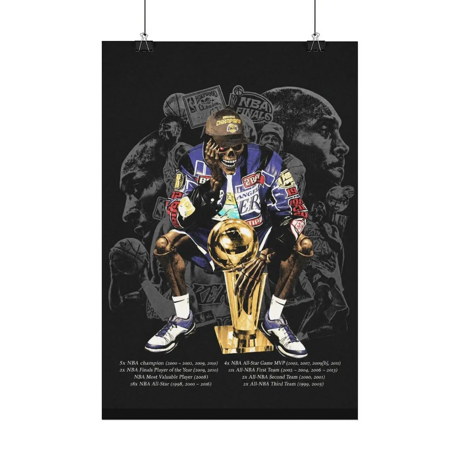 Kobe Bryant Canvas  Art, Basketball Legend Poster Print, Lakers Inspired Sports  Decor for Bedroom, Office, Man Cave, Motivational Mamba Artwork for Basketball Fans