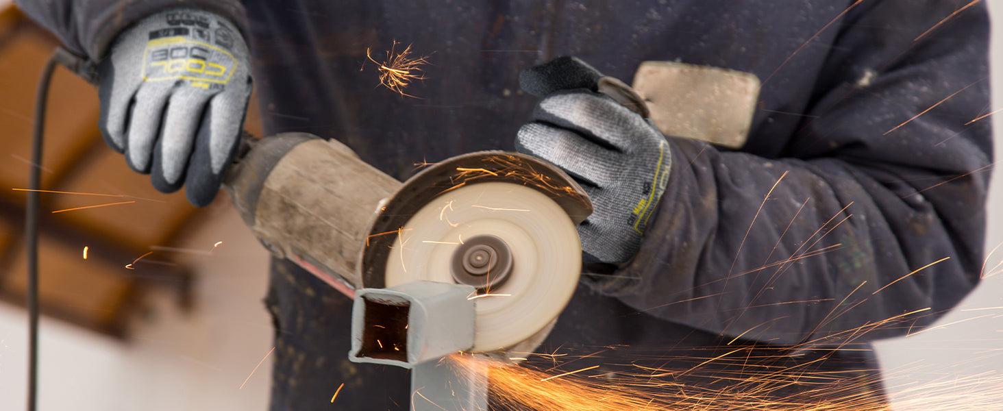 COOLJOB 1/3/12 Pairs A5 Cut Resistant Gloves , Nitrile Rubber Dipped Safety Work Gloves for Men, Knife Proof with Grip Coating COOLJOB 1/3/12 Pairs A5 Cut Resistant Gloves , Nitrile Rubber Dipped Safety Work Gloves for Men, Knife Proof with Grip Coating