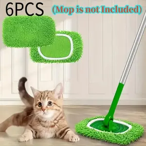 6 Pack Reusable Wet Pads Refill for Swiffer Sweeper Mop (Mop Is Not Included) Washable Microfiber Pads Beauty & Personal Care