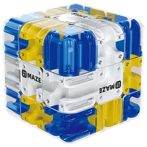 3D Maze Cube Ball for Adults & Kids, Puzzle, Fits All Ages, Labyrinth Puzzle Brain Teaser Game, Educational Learning Toys for Logical Thinking, Family Board Games, Durable Puzzle Cube Gift for Birthday and Holidays