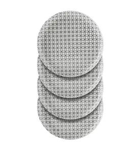 Alessandra Black 4-pack Stoneware Dinner Plate Set, 10.5"