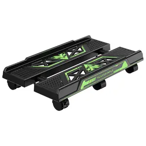 PC Stand with 6 Wheels, Adjustable Computer Tower Stand for Floor, Heavy Duty Mobile CPU Stand with Locking Casters, Fits Large PC Cases, Ventilated, 80LB Capacity