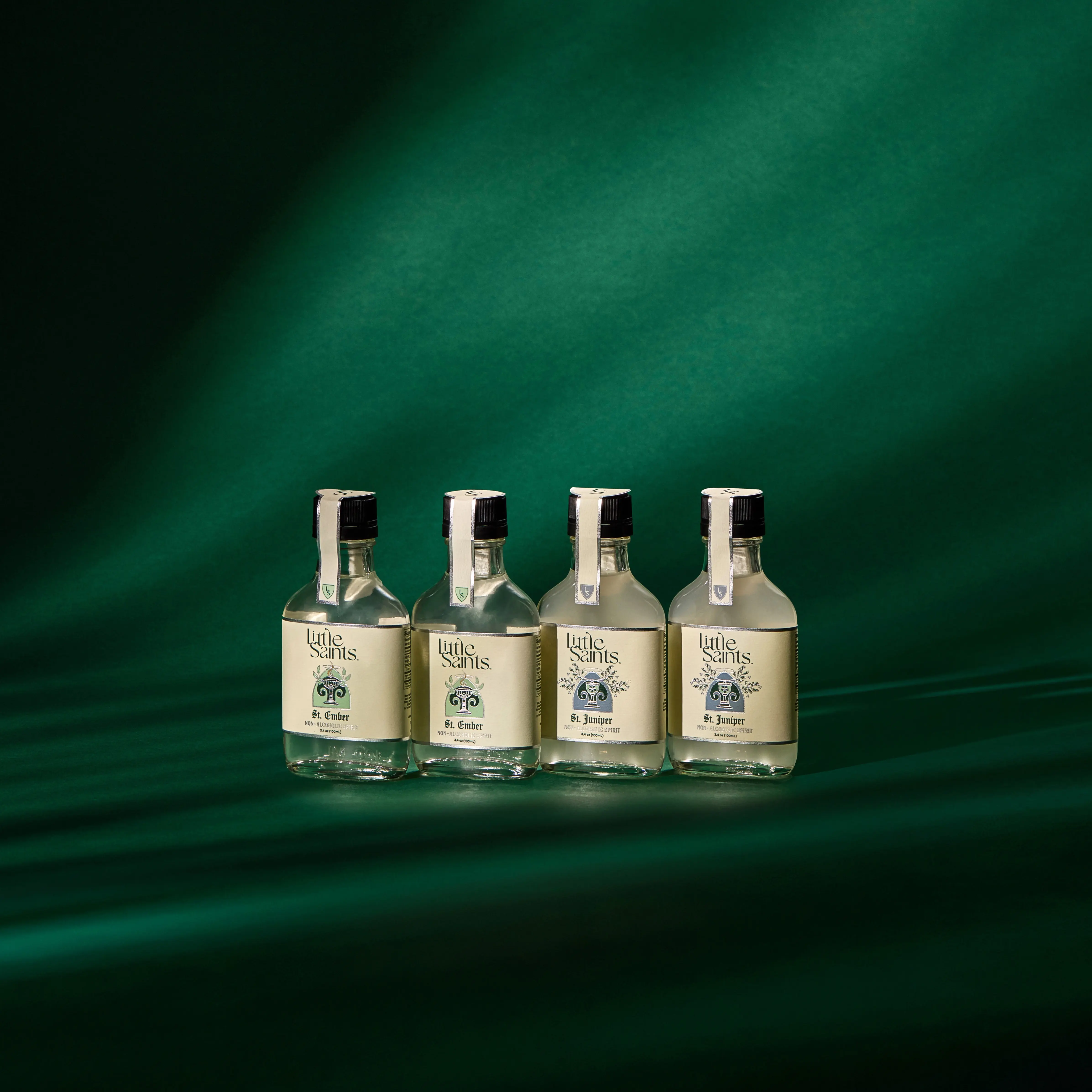 Little Saints Non-Alcoholic Spirit Flasks - Lions Mane Mushroom - Mental Boost - No Hangover - Zero Sugar - 5 Calories - Gluten Free - Gin Alternative - Mezcal Tequila Alternative