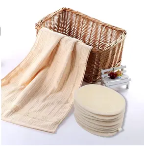 Exfoliating Loofah Sponge Pad - Natural Luffa & Terry Cloth, Body Scrubbers for Shower & Bath
