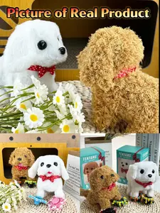 New Robot Dog Electric Plush Toy, Walks, Barks, Wags Tail, Interactive Realistic Look, Perfect Birthday Gift for Kids