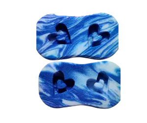 ARMALY SoftGrip Heart Design Sponge Blue Green Orange Purple Marble Colors Double-sided Designed ASMR Squeeze Therapy soapy sponge Cleaning sponge