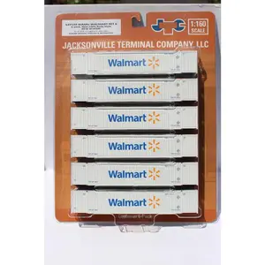 Jacksonville Terminal Company N 537144 Walmart 8-55-8 6-pack, Set #1 Corrugated Container with Placards (Stackable Magnetic System)