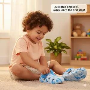 Toddler Water Shoes,Wide Toe & Quick-Dry Barefoots for Boys Girls, Non-Slip Zero Drop Lightweight Closed Toe Summer Beach Pool swim Sandals for Kids