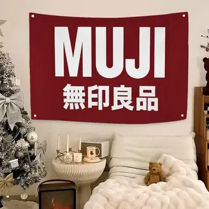 MUJI Flags Flag - Ultra Soft Skin-Friendly Machine Washable Fade Resistant Banner | HD Print Lightweight Durable Outdoor Indoor Garden Flag