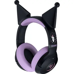 Razer Kraken Kitty V2 BT - Kuromi Edition Headset: Wireless Gaming Mac & PC Compatible