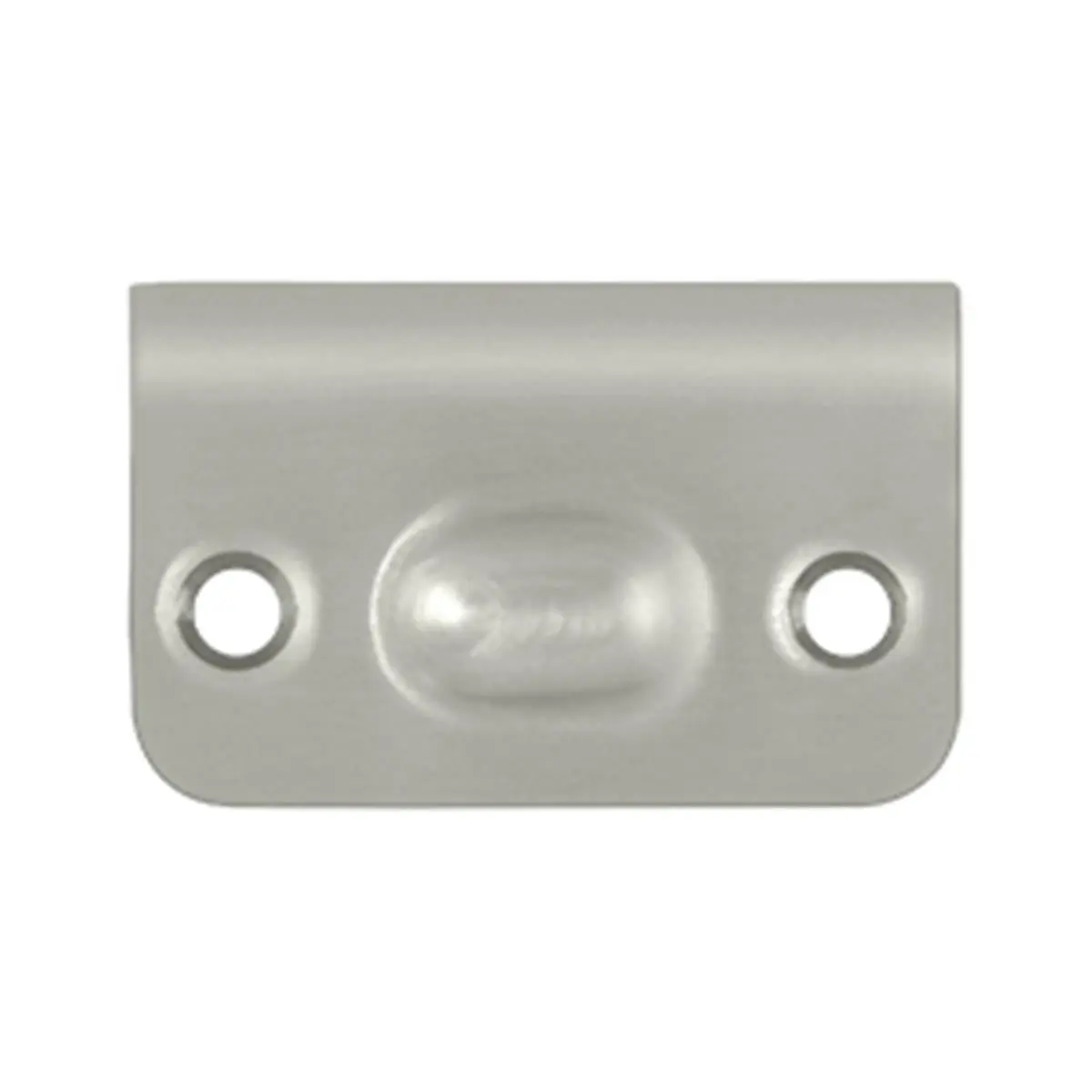 212 MAIN Solid Brass Strike Plate for Sailing Ball & Roller Catches, Satin Nickel, 2-1/8x1-3/8in, Solid, Weatherproof, Corrosion-Proof