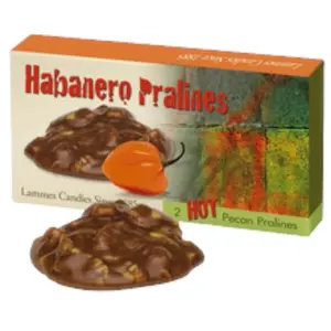 Lammes Candies Habanero Pralines 2 Pieces Per Box, 48 Box