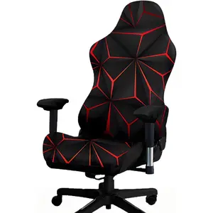 Gaming Chair Cover with 2 Pcs Armrest Slipcover, Stretchable Elastic Fit Cat Scratch Gaming Chair Seat Cover(Gaming Motif A)
