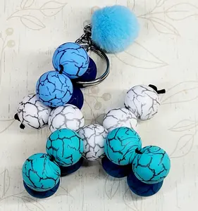 Custom Silicone Ballon Dog keychain