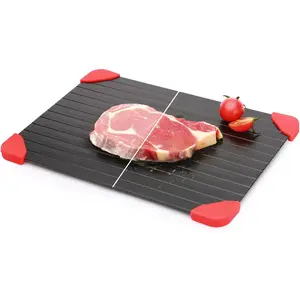 Defrosting Tray for Frozen Meat, Miraculous Rapid  Heating Defroster Board, Medium Size Thawing Plate Kitchen Mat