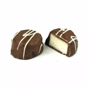 Asher’s Chocolates Milk Chocolate Vanilla Butter Creams with White Chocolate String Gluten-Free Kosher Certified Made in the USA 16 oz