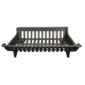 Graphite Black Cast Iron Fireplace Grate