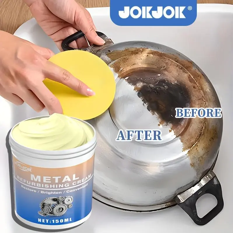 Professional Grade Metal Polishing Paste-multi-purpose Metal Repair Cream/chrome Repair And Polishing, Suitable for Automotive Chrome Repair, Kitchen Appliances, Ovens, Range Hoods, And Other Metal Polishing Applications.