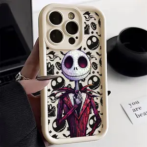 The Nightmare Before Christmas Jack Sally Skellington Phone Case For iPhone 11 12 13 14 15 16 Pro Max 16E Case Protective Cover