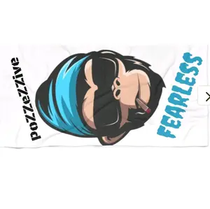 FearLess Monkey Beach Towel - Graphic Design with "FEARLESS" Text, Ideal for Sun Protection and Comfort