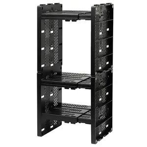 Deluxe School Locker Organizer with 3 Adjustable Shelves - Fits Lockers 8.75" and 12.5" Width