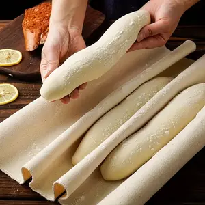 French Bread Dough Proofing Cloth Pad, Thick Canvas Baking Mold Tool, European Style Baguette Fermentation Separator, Bakery Accessories